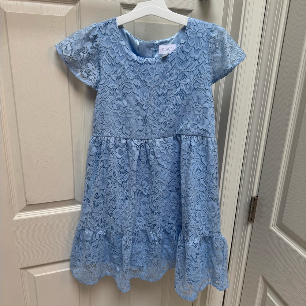 The Children's Place Blue Ruffled Tiered Sundress